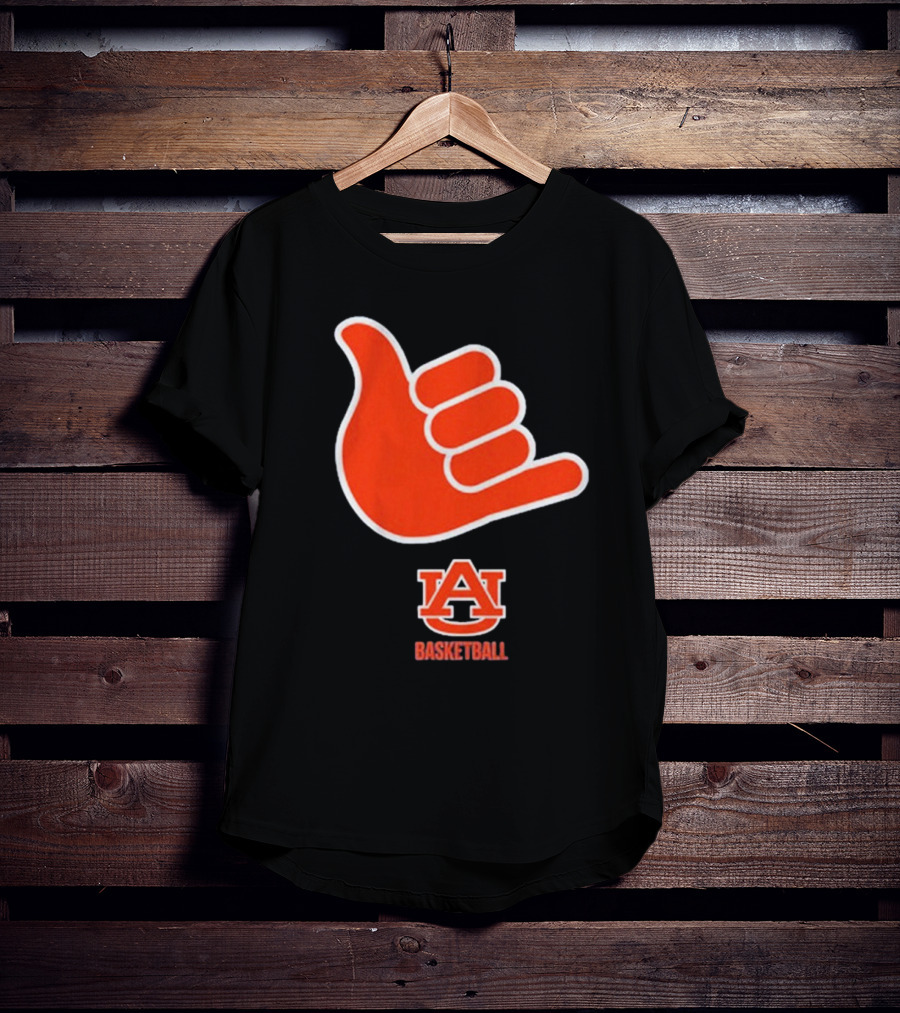 Auburn Basketball AU Shaka Hand Sign T-Shirt