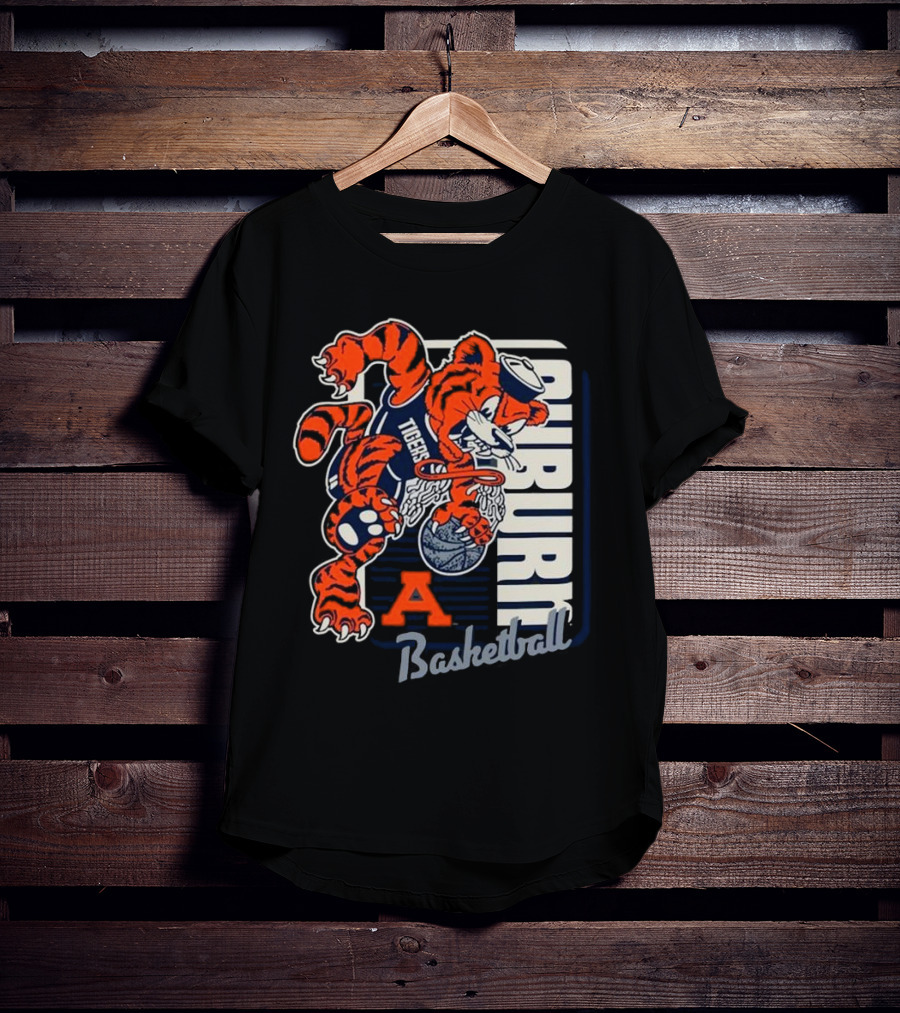 Auburn Tigers Basketball Mascot Dunk Tiger 2025 T-Shirt