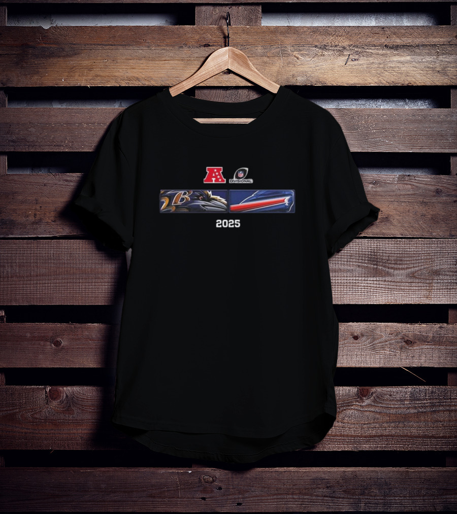 Baltimore Ravens Buffalo Bills 2025 AFC Divisional Matchup T-Shirt