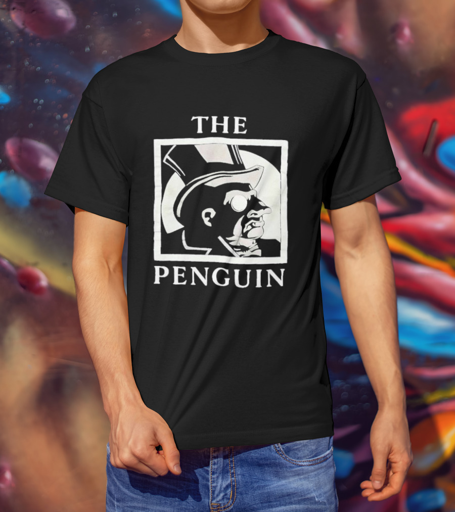 Batman Returns The Penguin Villain Silhouette Art T-Shirt