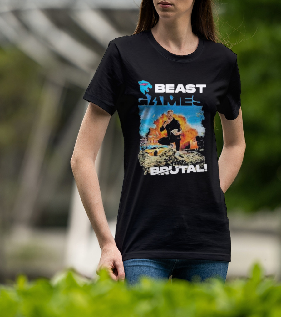 Beast Games Brutal Explosive Action Scene T-Shirt