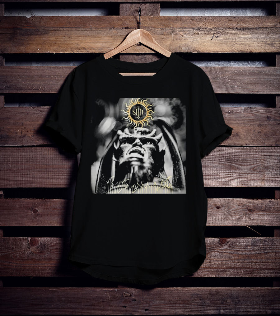 Behemoth The Shit Of God 9th May 2025 Sun Icon And Demonic Figure T-Shirt