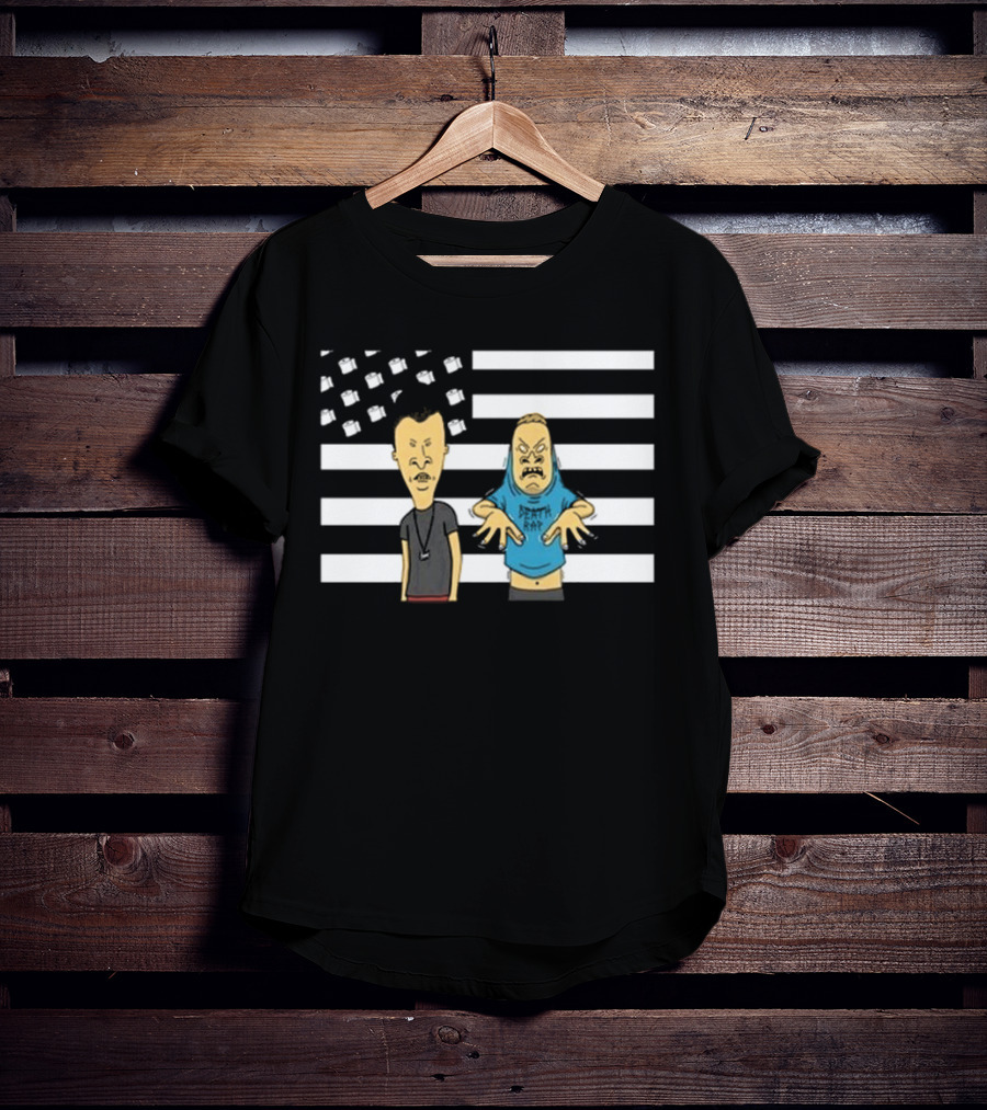 Benjamin Antwan Beavis And Butthead Cornholio American Flag Death Rap T-Shirt
