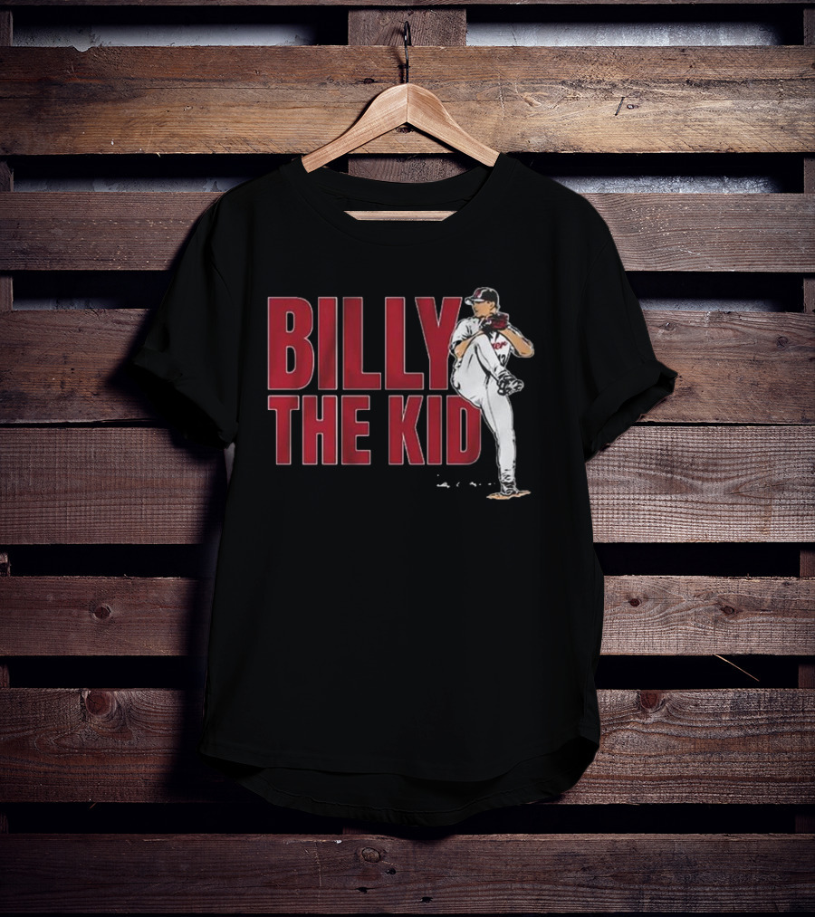 Billy The Kid Pitching Stance Tribute T-Shirt