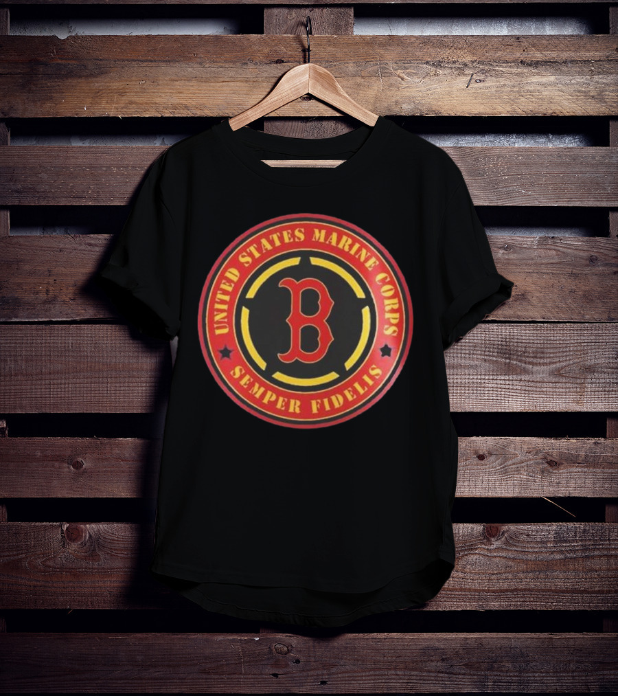 Boston Red Sox MLB United States Marine Corps Semper Fidelis Military Appreciation Night 2025 T-Shirt