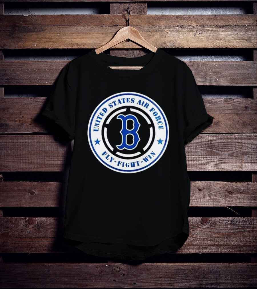 Boston Red Sox United States Air Force Fly Fight Win 2025 Military Appreciation Night T-Shirt