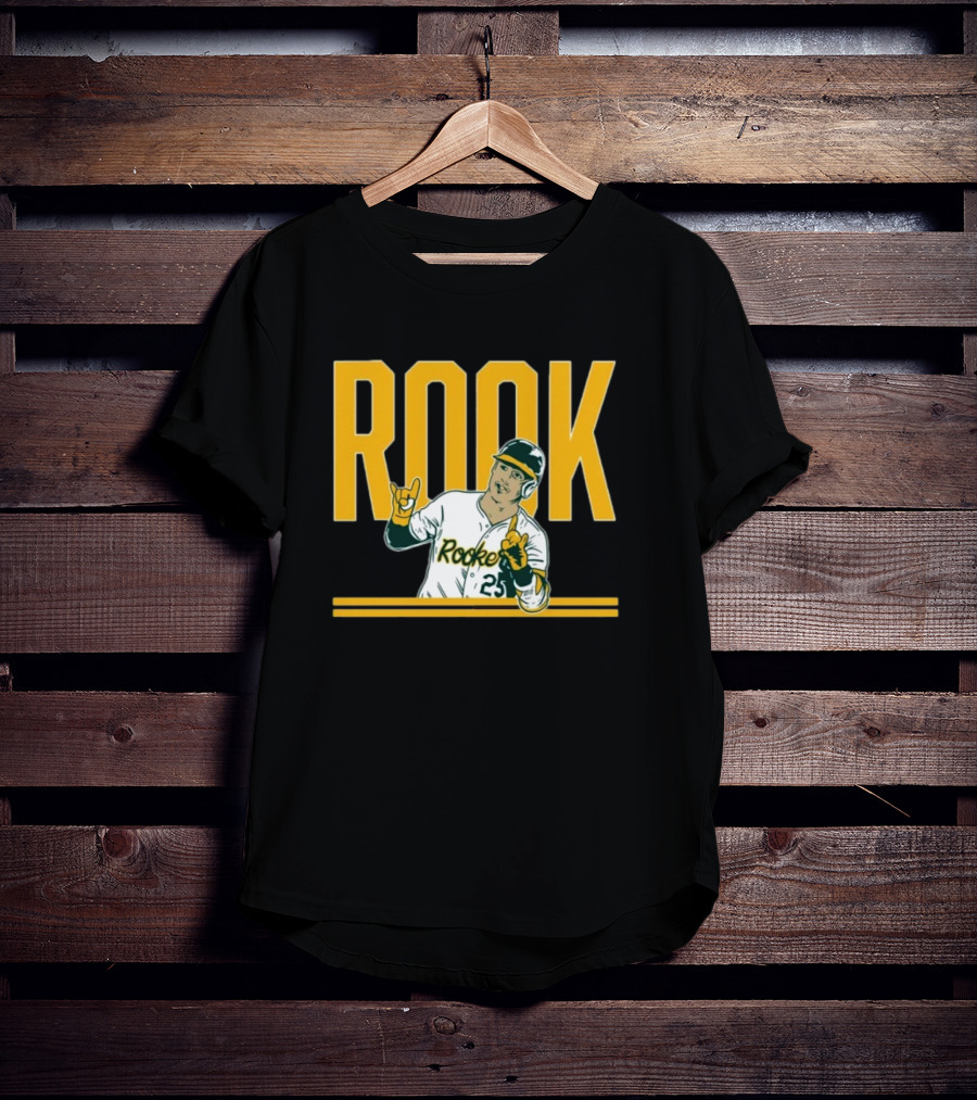 Brent Rooker Rook Baseball Gesture Portrait 25 T-Shirt