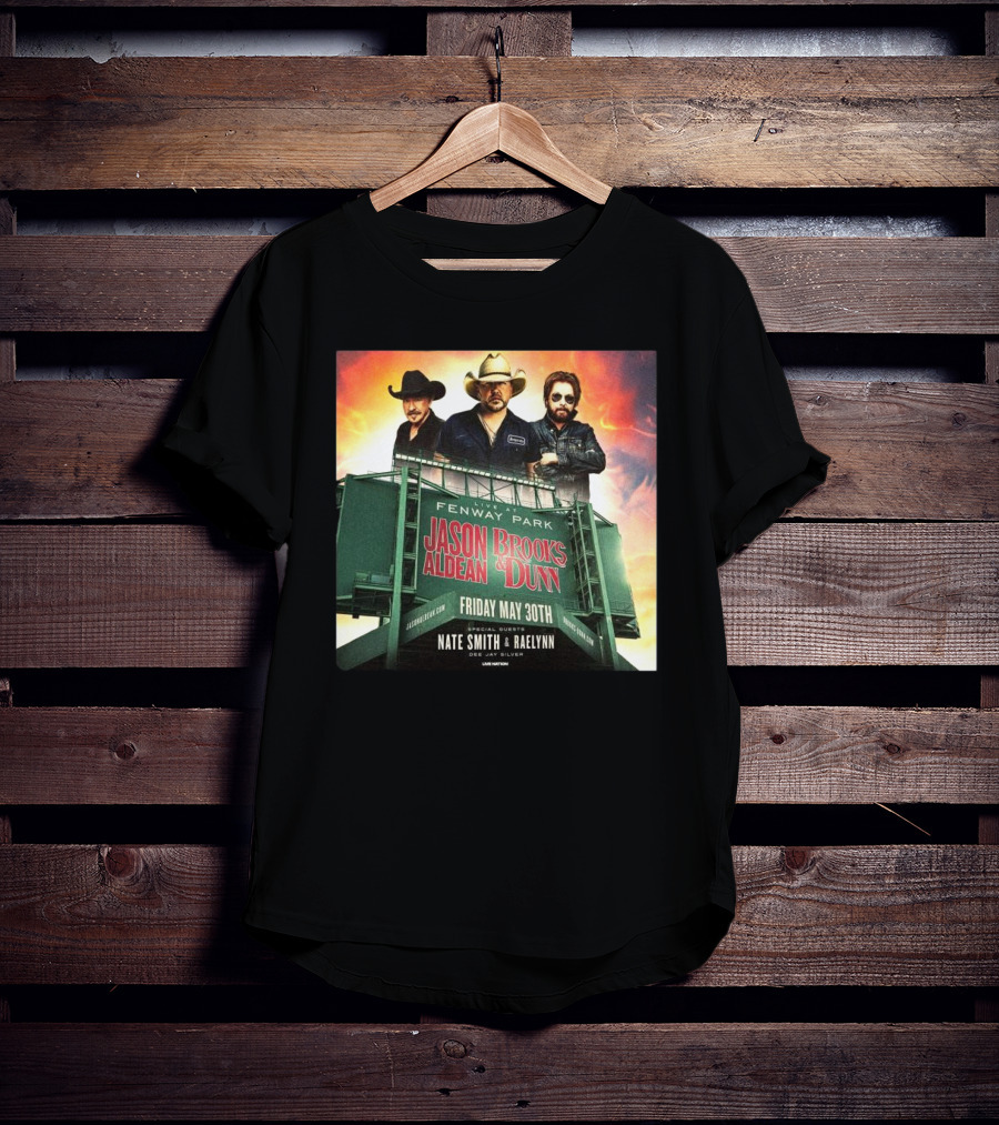 Brooks & Dunn And Jason Aldean Fenway Co-headlining Show At Park On May 30th T-Shirt
