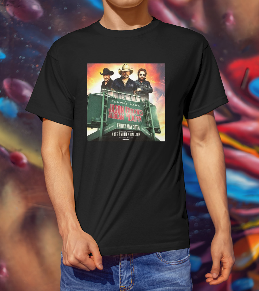 Brooks & Dunn And Jason Aldean Fenway Co-headlining Show At Park On May 30th T-Shirt