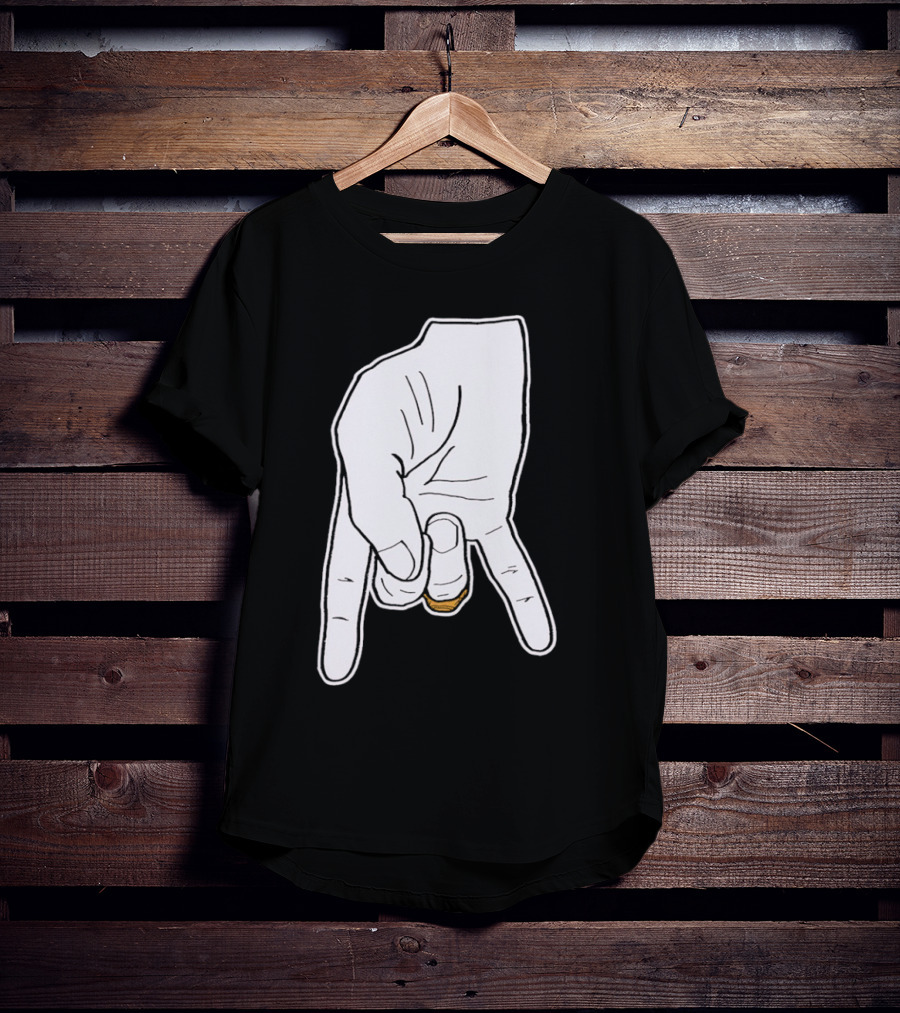 BTHO T.u. Horns Down Hand Gesture T-Shirt
