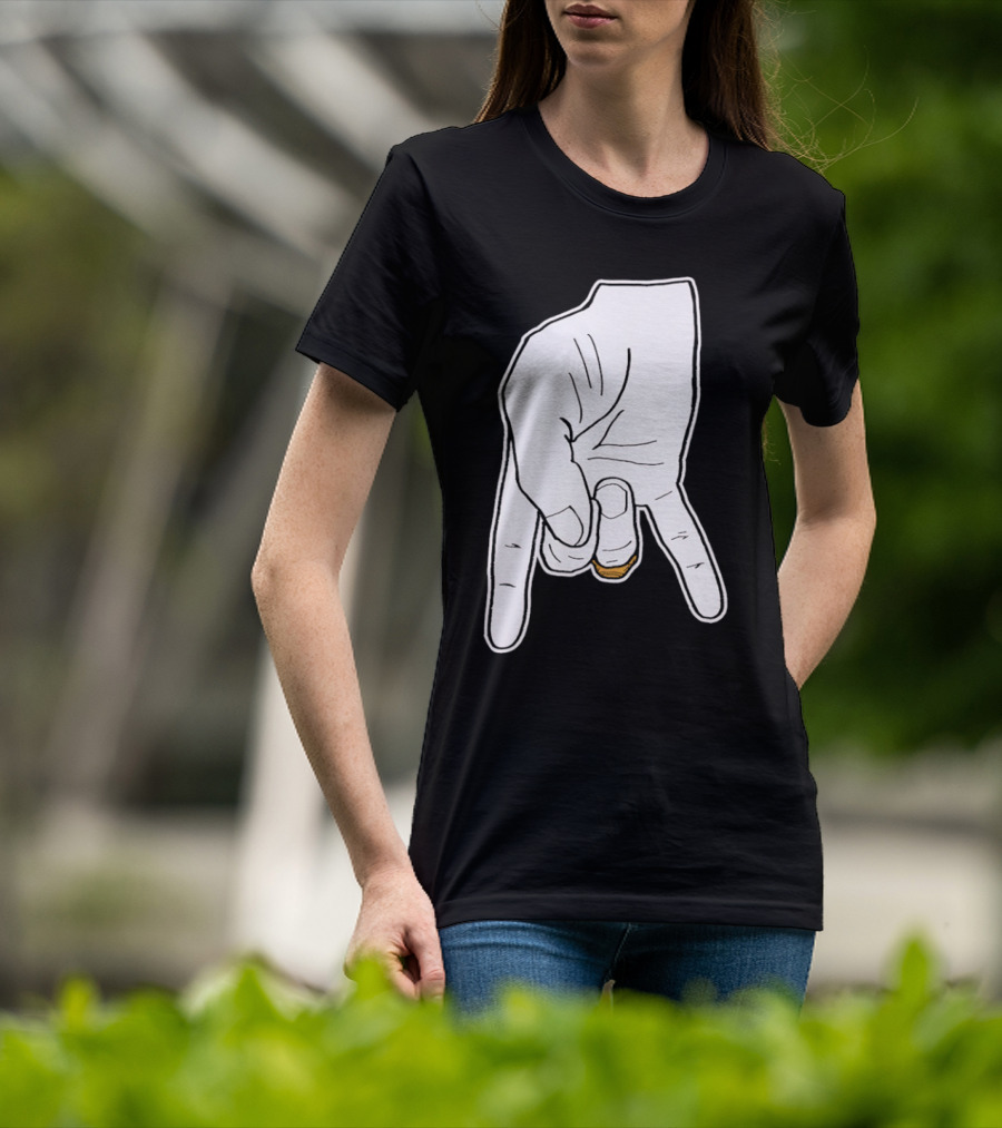 BTHO T.u. Horns Down Hand Gesture T-Shirt