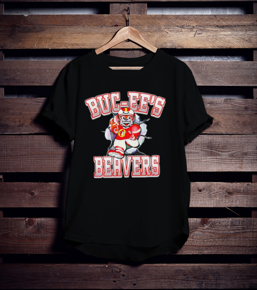 Buc-ee’s Beavers Football Logo Mascot T-Shirt