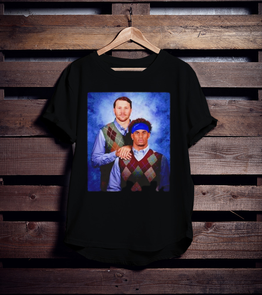 Buffalo Bills Josh Allen Keon Coleman Step Brothers T-Shirt