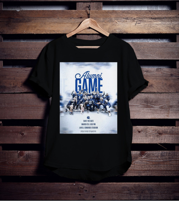 BYU Cougars Alumni Game Save The Date March 28 Lavell Edwards Stadium T-Shirt