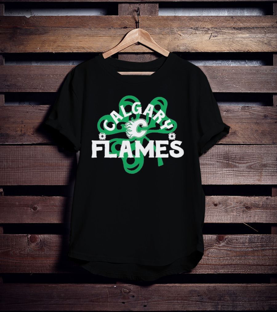 Calgary Hockey St. Patrick’s Day Richmond Shamrock T-Shirt
