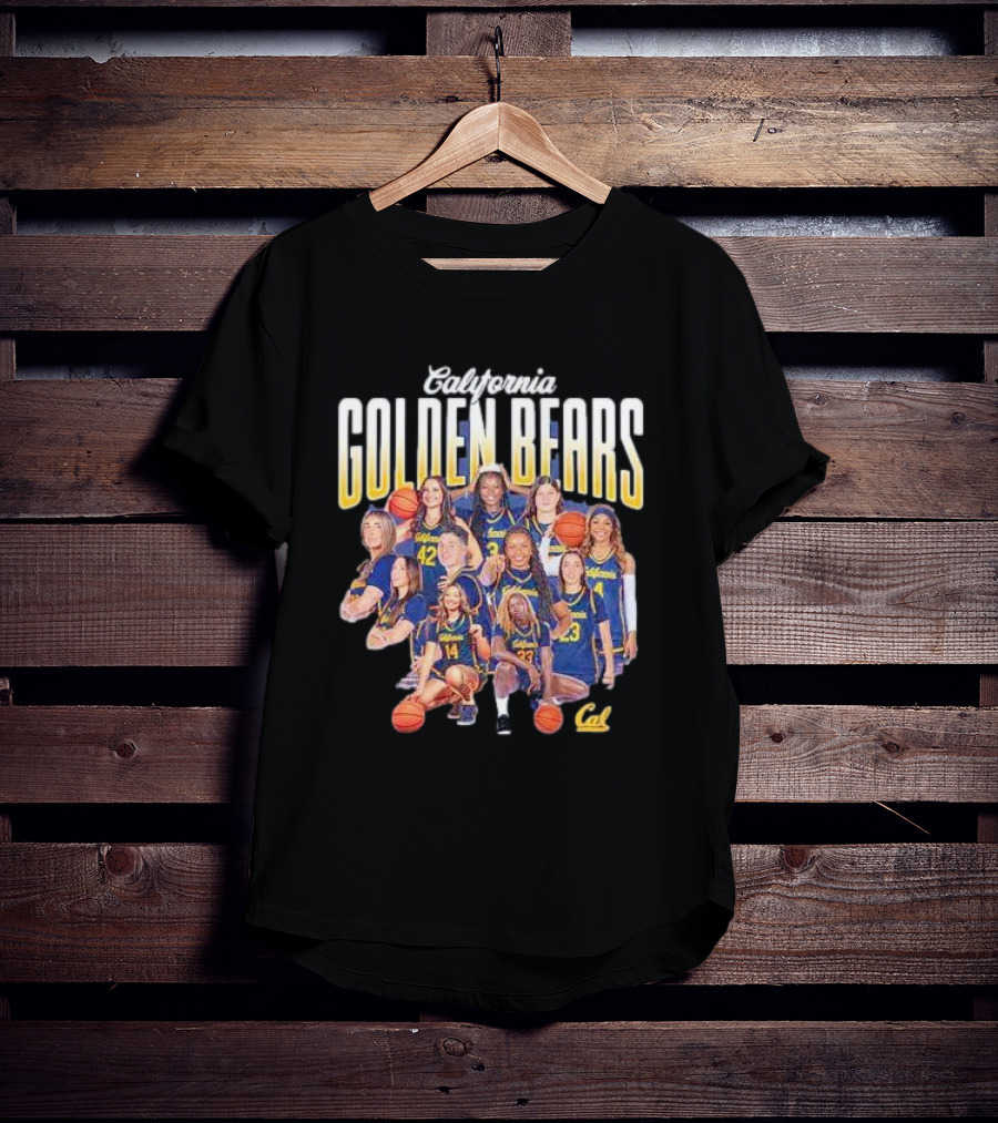 California Golden Bears Women’s Basketball Team Collage T-Shirt