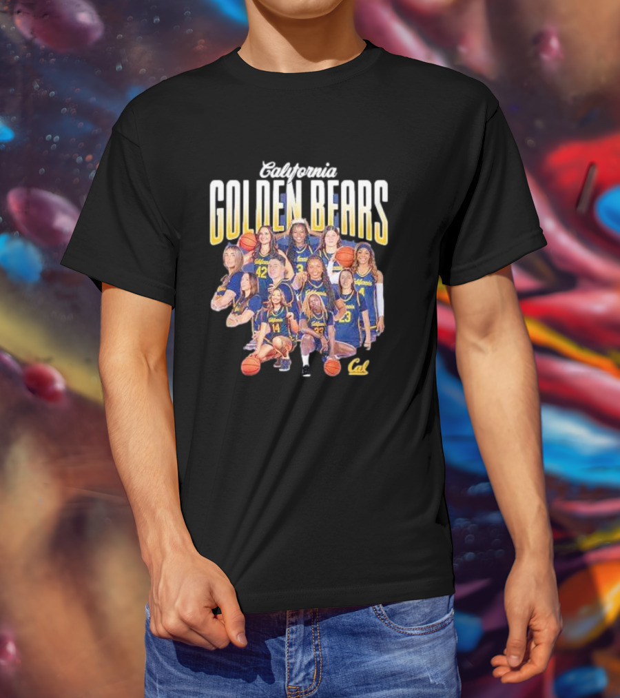 California Golden Bears Women’s Basketball Team Collage T-Shirt