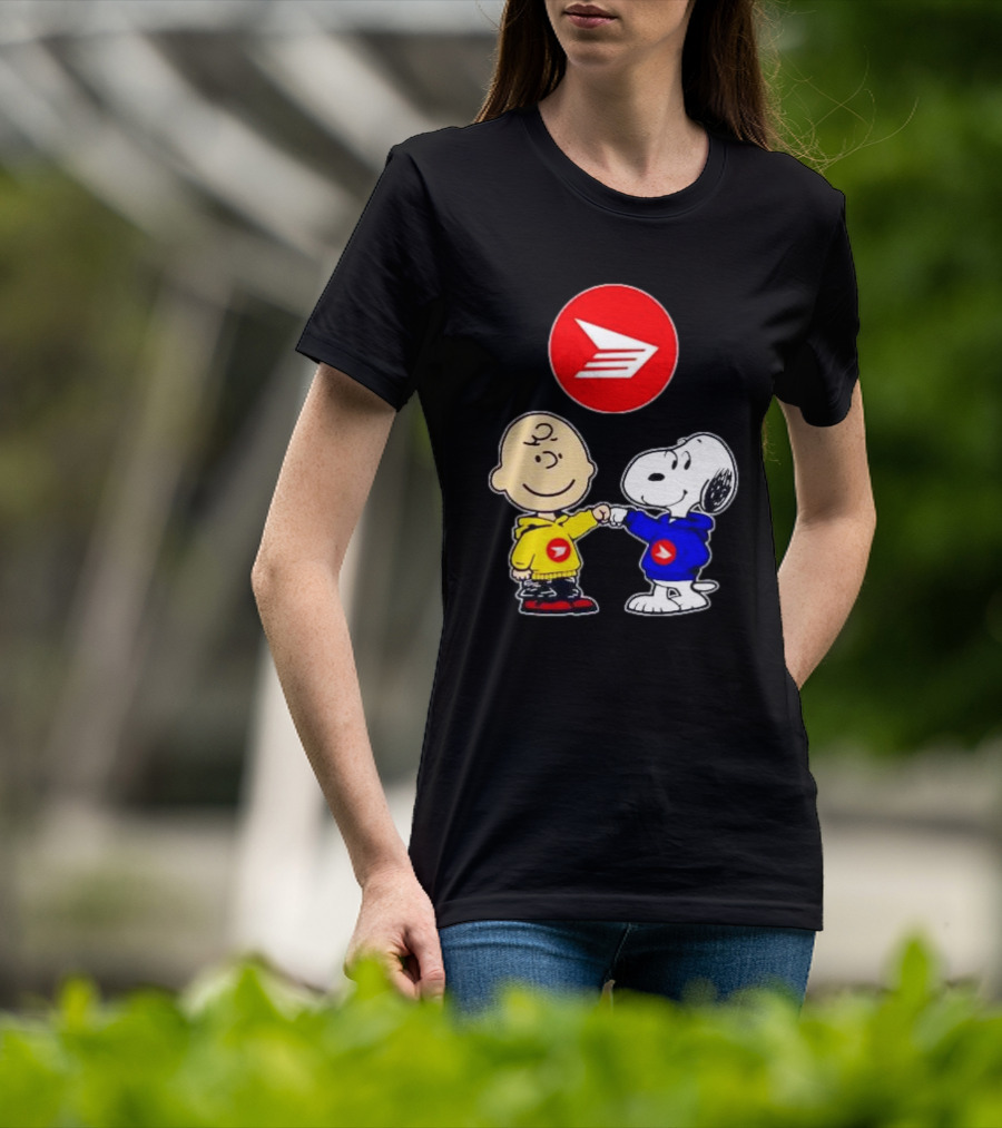 Canada Post Charlie Brown And Snoopy T-Shirt