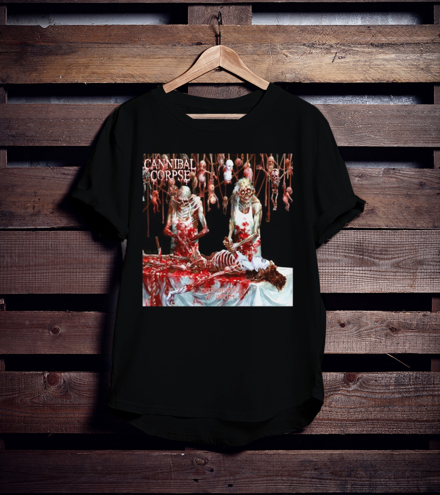 Cannibal Corpse Butchered At Birth 20th June 2025 T-Shirt