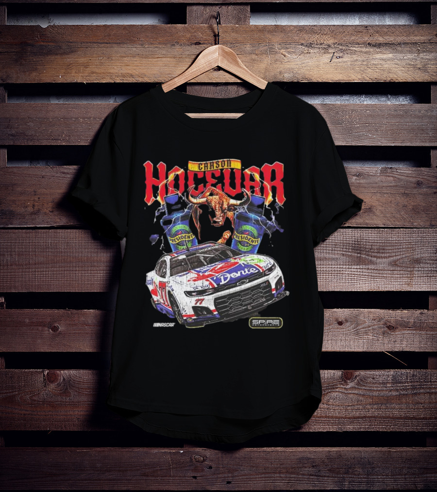 Carson Hocevar E2 Apparel Black Chili’s Car T-Shirt