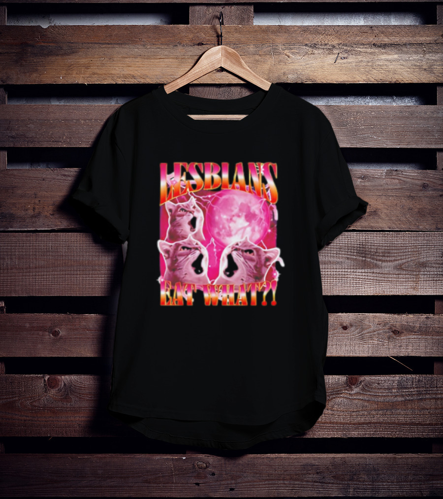 Cat Lesbians Eat What Graphic T-Shirt