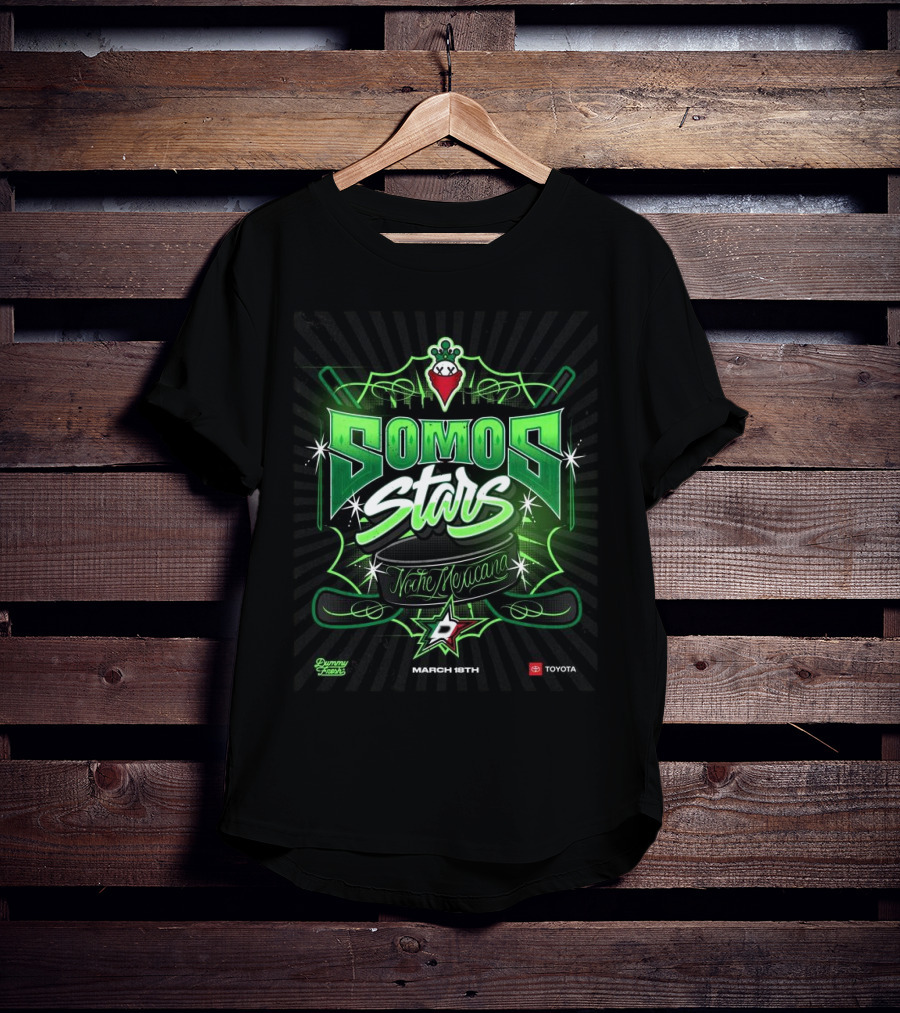 Dallas Stars Feliz Noche Mexicana T-Shirt