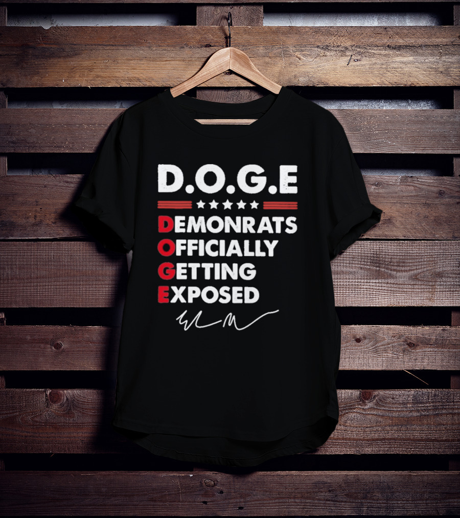 Doge Department Of Government Efficiency Signature T-Shirt