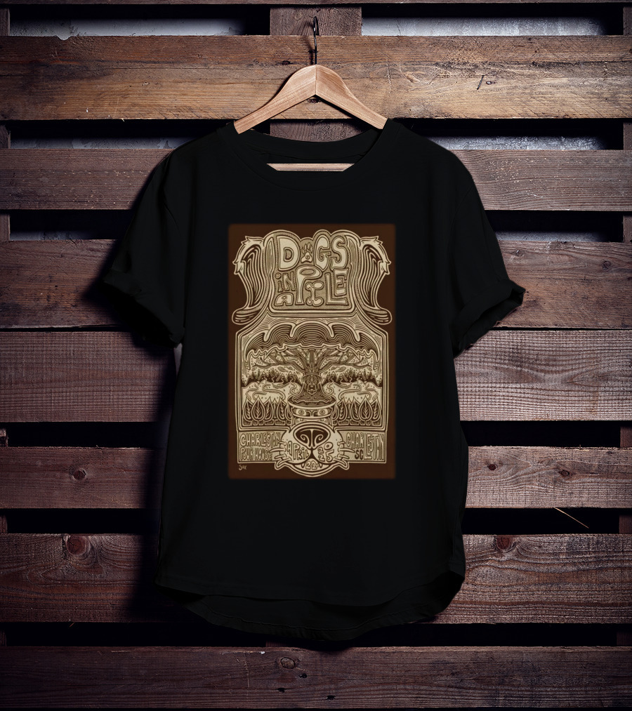 Dogs In A Pile The Charleston Pour House Charleston, SC April 22 2025 Tour T-Shirt