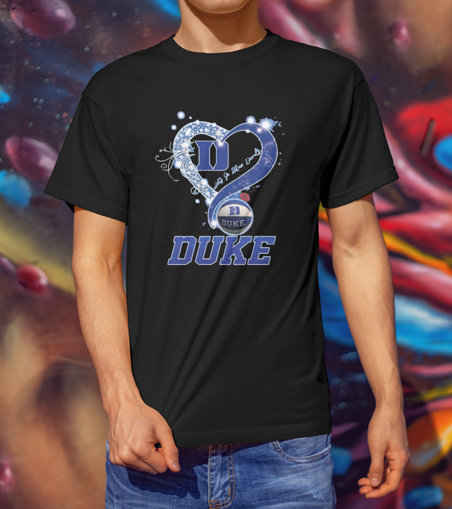 Diamond Heart Let’s Go Duke Blue Devils 2025 T-Shirt