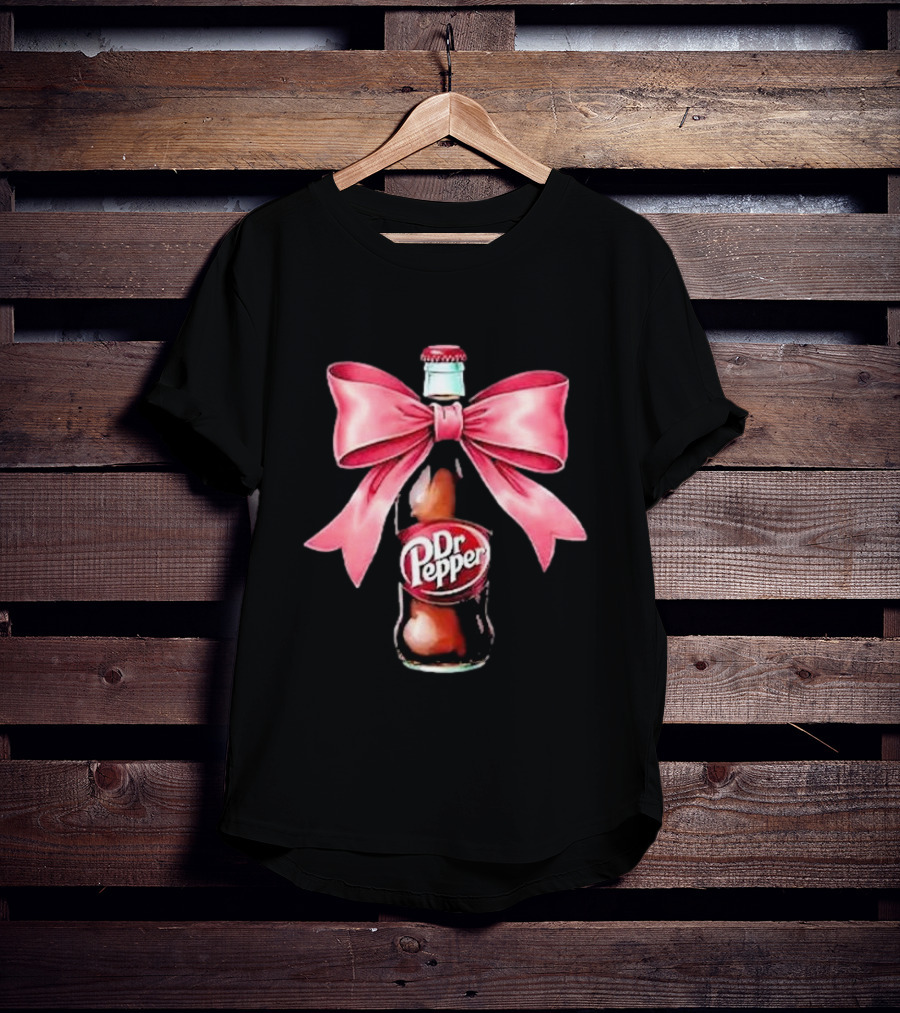 Dr Pepper Pink Bow Coquette T-Shirt