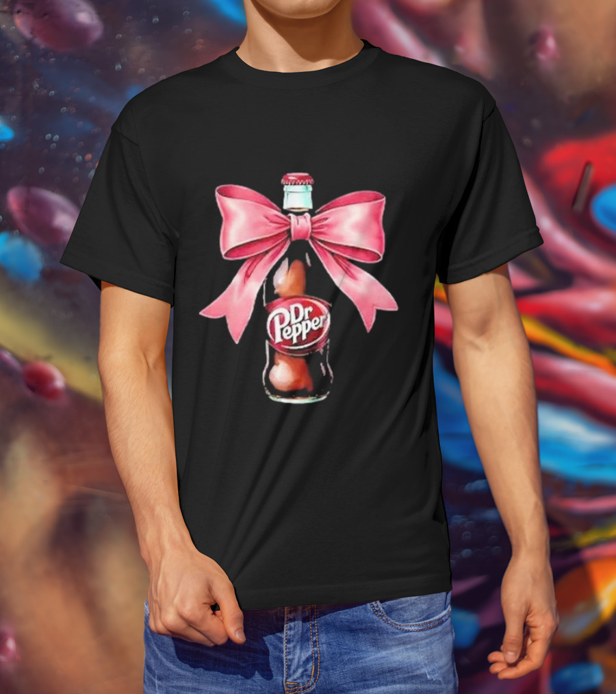 Dr Pepper Pink Bow Coquette T-Shirt