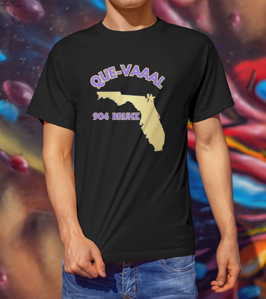 Florida State Map 904 Bruhz Que-Vaaal T-Shirt