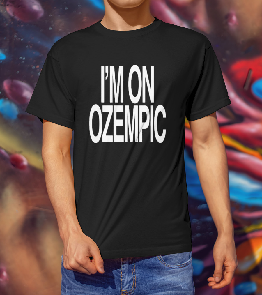 Fat Nick Wearing I’m On Ozempic T-Shirt