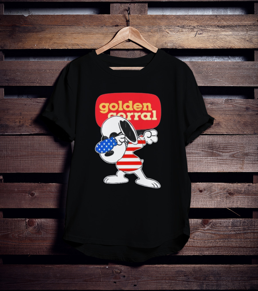 Golden Corral Buffet & Grill Snoopy Dabbing American T-Shirt
