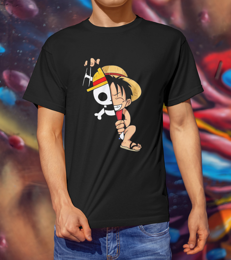Funny Monkey D Luffy One Piece Anime Character T-Shirt