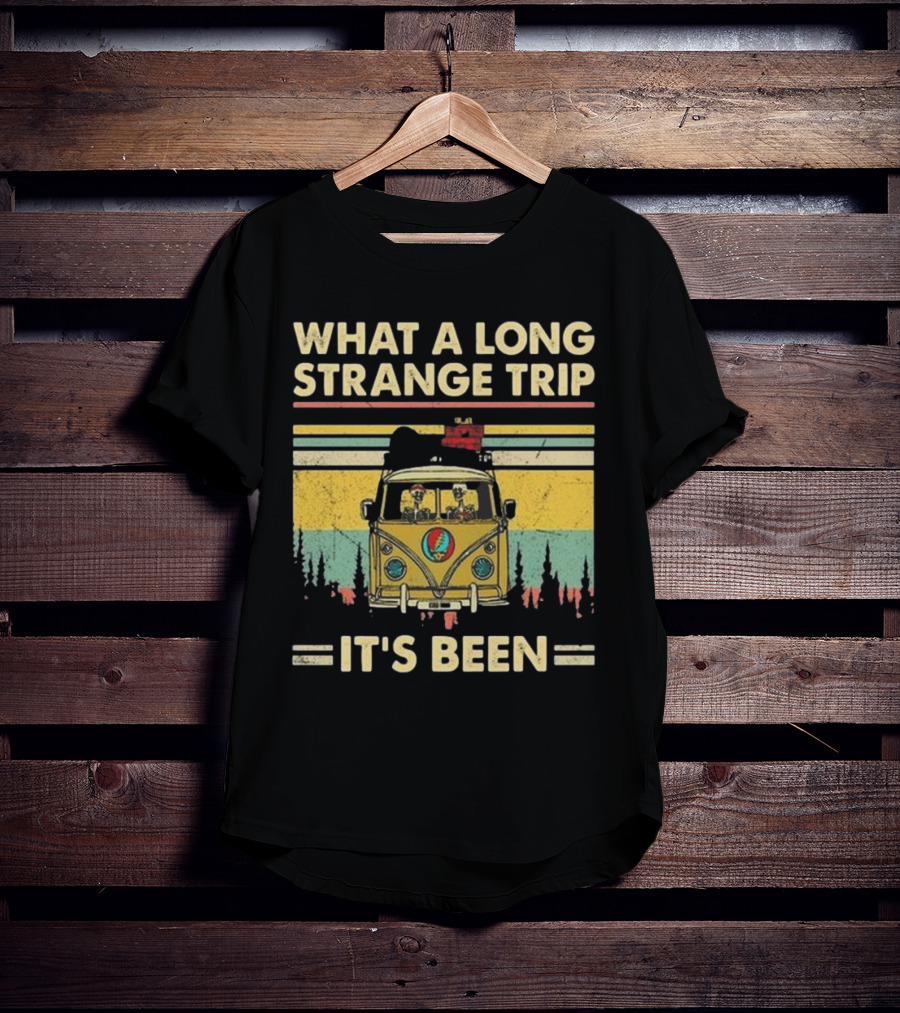Grateful Dead It’s Been A Long Strange Trip Hippie Fan Rock What A Long Strange Trip It’s Been Vintage T-Shirt