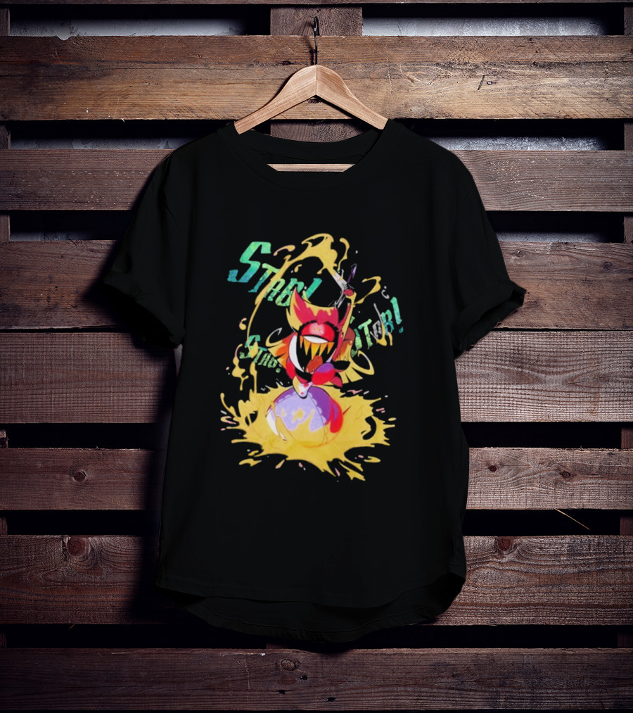 Hazbin Hotel Niffty Gold Glitter T-Shirt