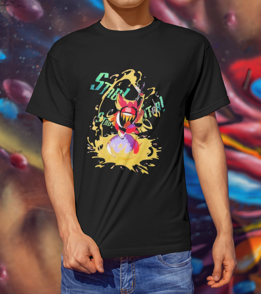Hazbin Hotel Niffty Gold Glitter T-Shirt
