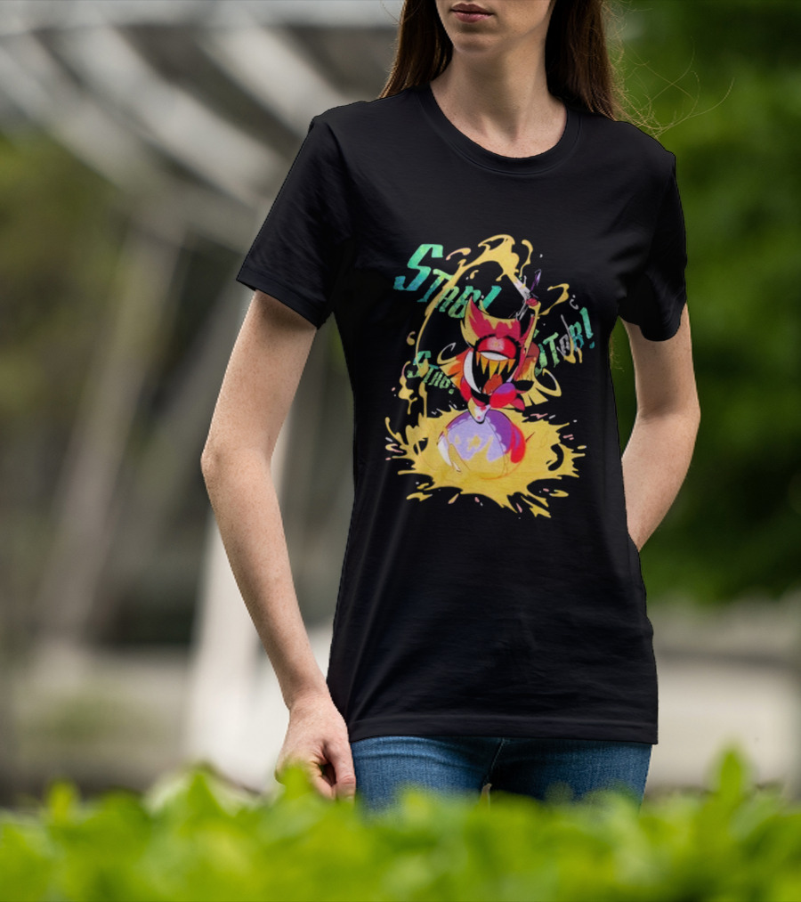 Hazbin Hotel Niffty Gold Glitter T-Shirt