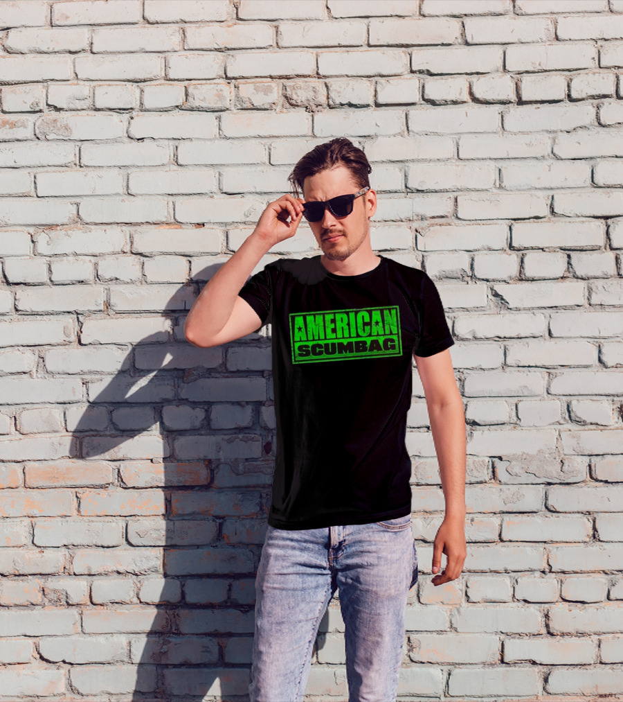 Hazheart American Scumbag Logo T-Shirt