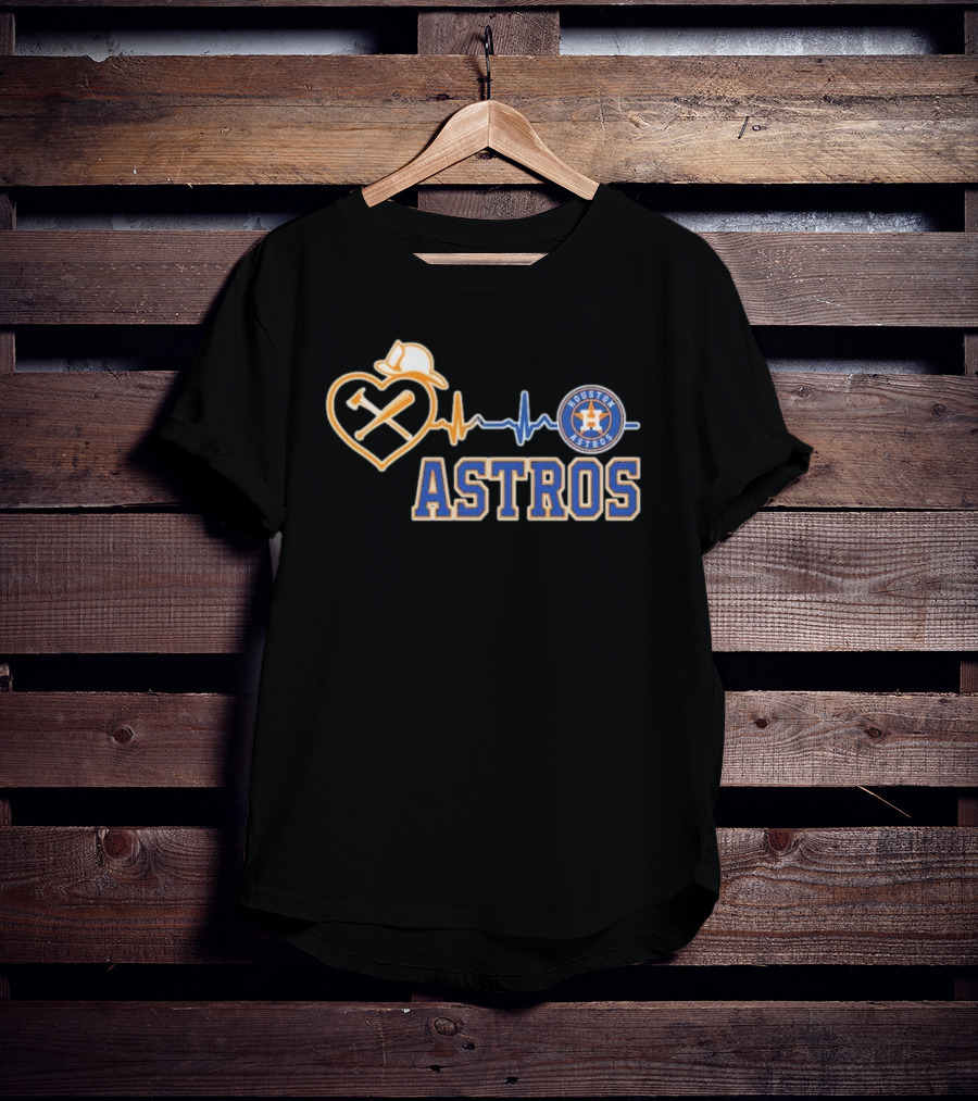Houston Astros Heart Logo T-Shirt