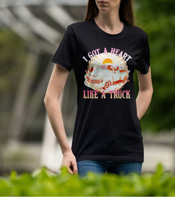 Heart Like A Truck Western Boho Sunset Desert T-Shirt