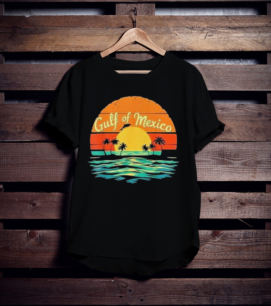 Gulf Of Mexico Beach Palms Summer Vacation T-Shirt