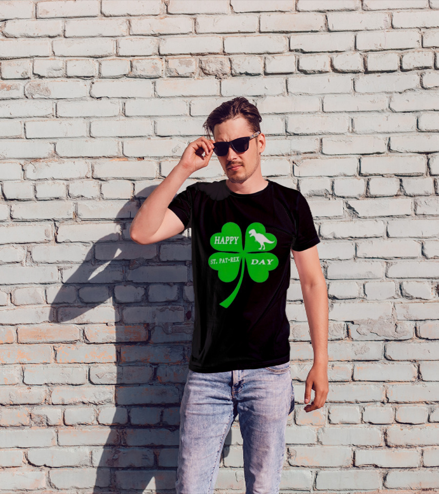 Happy St Pat-rex Day Shamrock T-Shirt