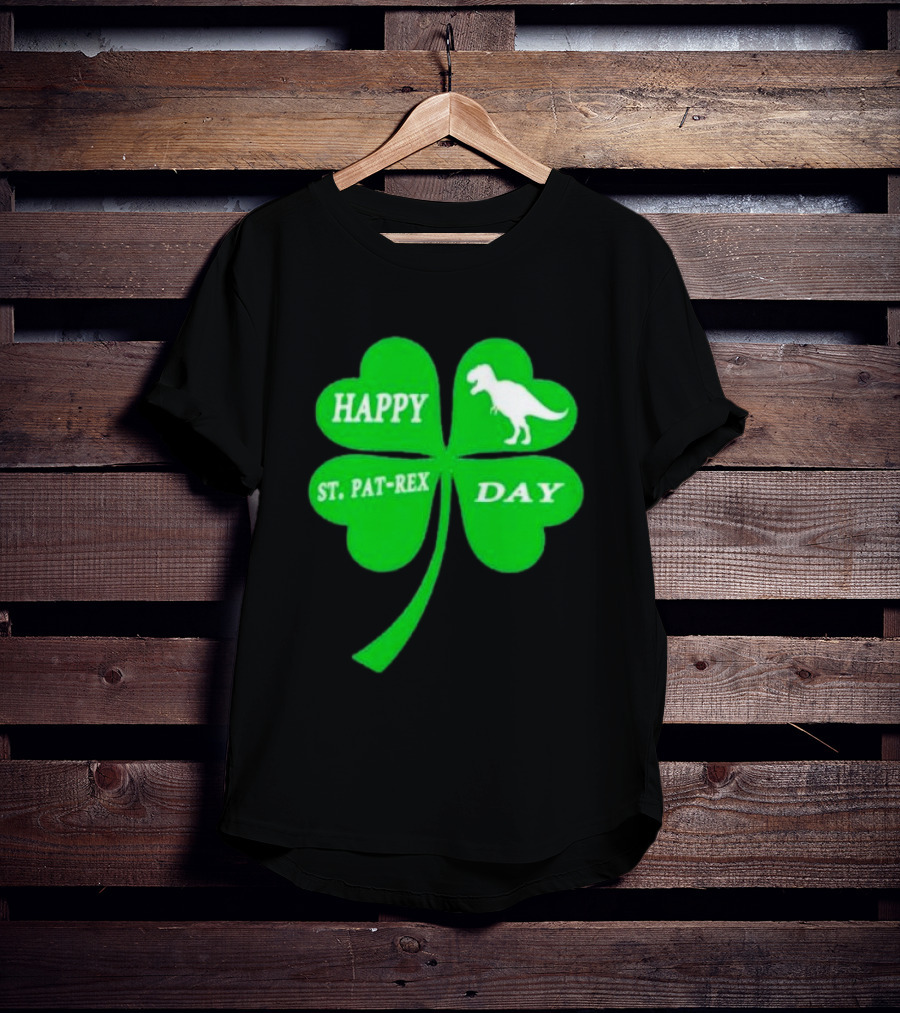Happy St Pat-rex Day Shamrock T-Shirt