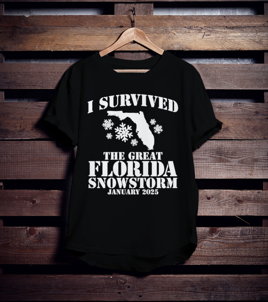 I Survived The Great Florida Snowstorm January 2025 T-Shirt