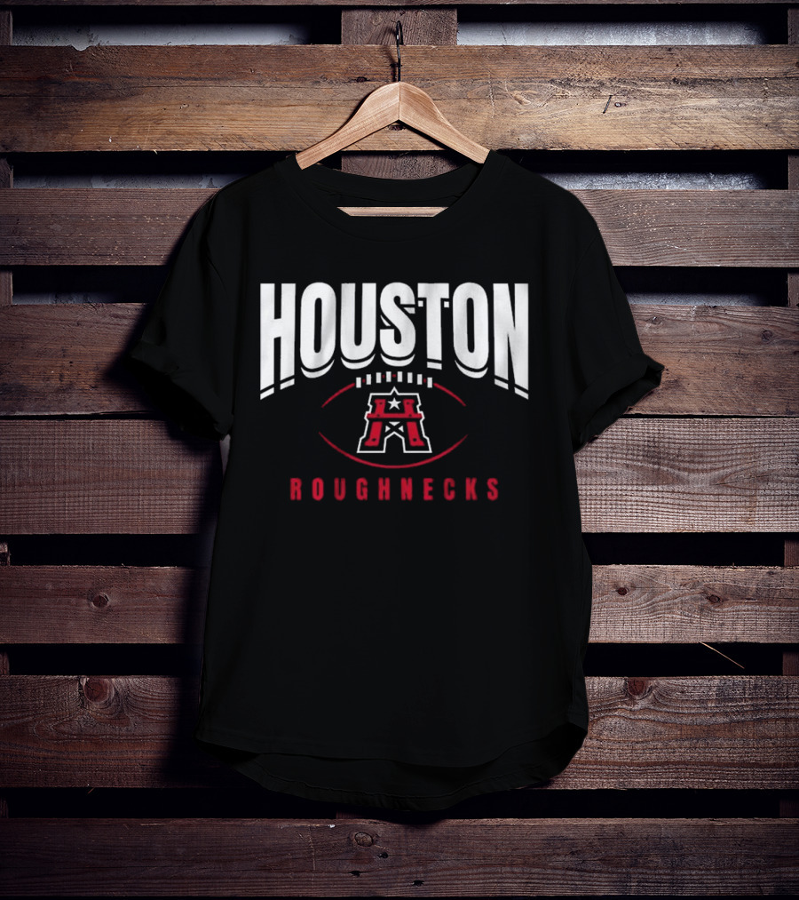 Houston Roughnecks Football Outline T-Shirt