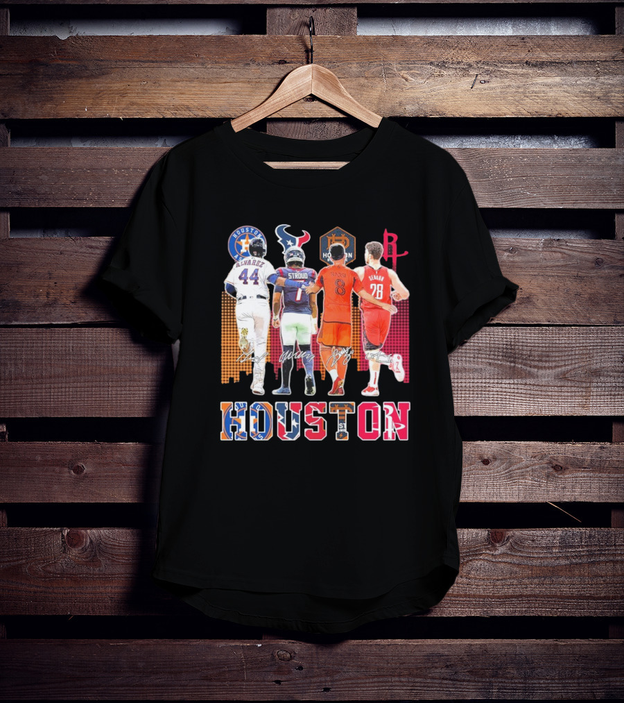Houston Skyline Sport Team Players 2025 T-Shirt