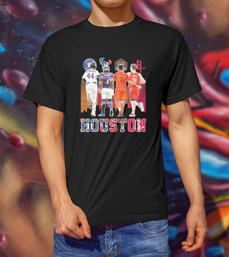Houston Skyline Sport Team Players 2025 T-Shirt