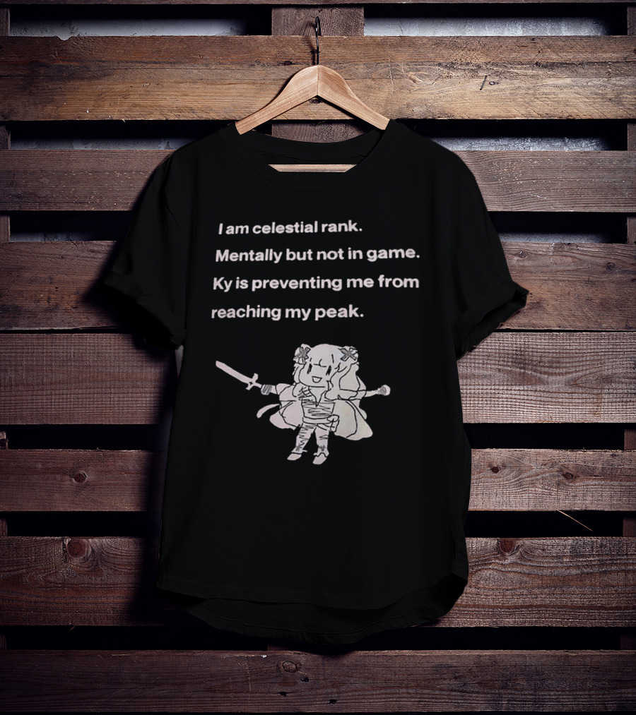 I Am Celestial Rank Gamer Achievement And Competitive Gaming T-Shirt